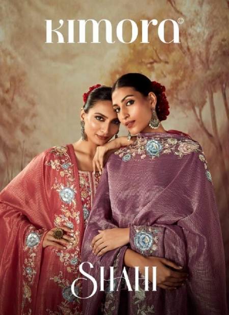 Shahi By Kimora Russian Silk With Embroidery Designer Salwar Suits Wholesale Market In Surat Catalog